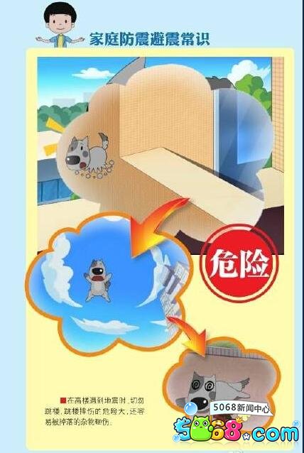 家庭防震避震漫画 教会孩子们 家庭防震避震漫画 教会孩子们